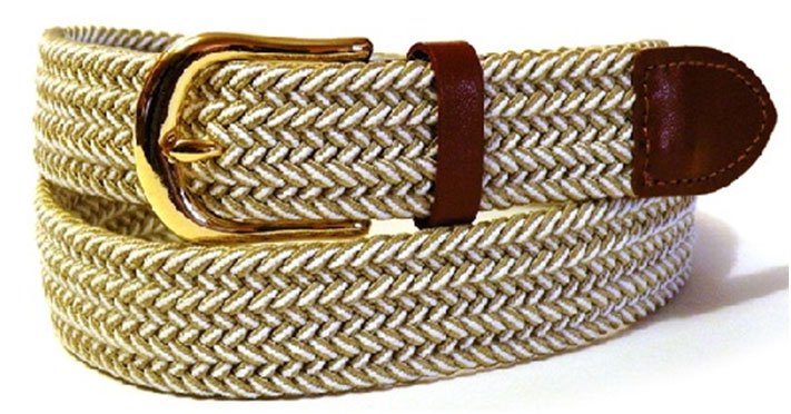 Weaved Stitched Leather Belt